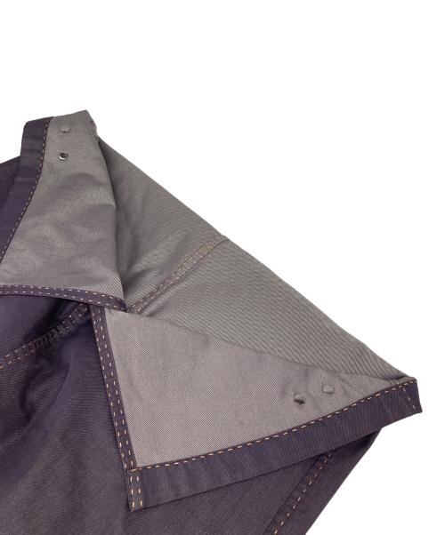 HERMES（エルメス）HERMES (エルメス) セリエ デニム ステッチ スカート パープル サイズ:42の古着・服飾アイテム