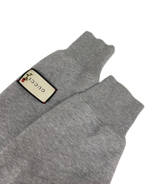 GUCCI（グッチ）GUCCI (グッチ) The Face HOODIE グレー×レッド サイズ: Sの古着・服飾アイテム