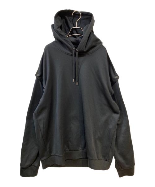 GUCCI（グッチ）GUCCI (グッチ) テクニカルジャージー 2WAY アームチェンジ パーカー ブラック サイズ:XLの古着・服飾アイテム