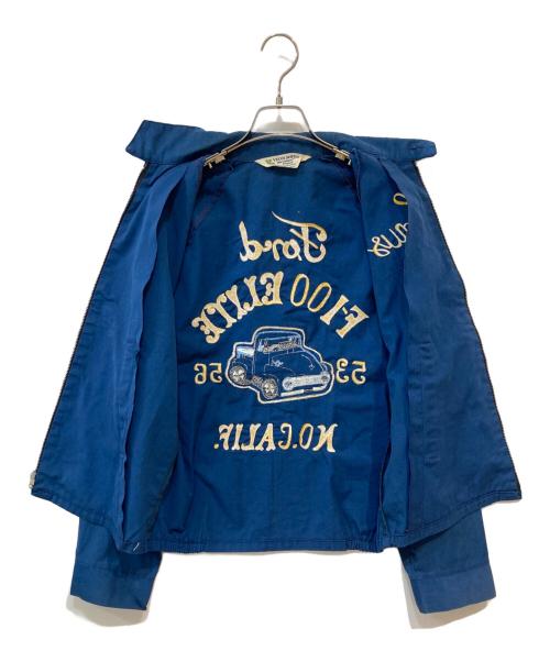 velva sheen（ベルバシーン）velva sheen (ベルバシーン) 60’sジップアップジャケット ブルー サイズ: Sの古着・服飾アイテム