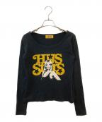Hysteric Glamourヒステリックグラマー）の古着「HYS STARS チビTシャツ」｜ブラック