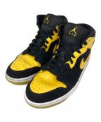 NIKEナイキ）の古着「AIR JORDAN 1 MID SE NEW LOVE ミッドカットスニーカー」｜BLACK/VARSITY MAIZE-