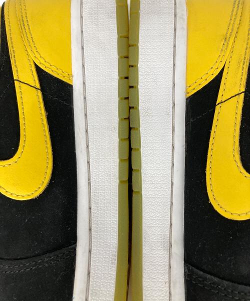 NIKE（ナイキ）NIKE (ナイキ) AIR JORDAN 1 MID SE NEW LOVE ミッドカットスニーカー BLACK/VARSITY MAIZE-WHITE サイズ:27.5cmの古着・服飾アイテム