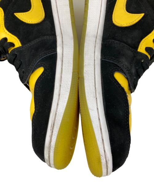 NIKE（ナイキ）NIKE (ナイキ) AIR JORDAN 1 MID SE NEW LOVE ミッドカットスニーカー BLACK/VARSITY MAIZE-WHITE サイズ:27.5cmの古着・服飾アイテム