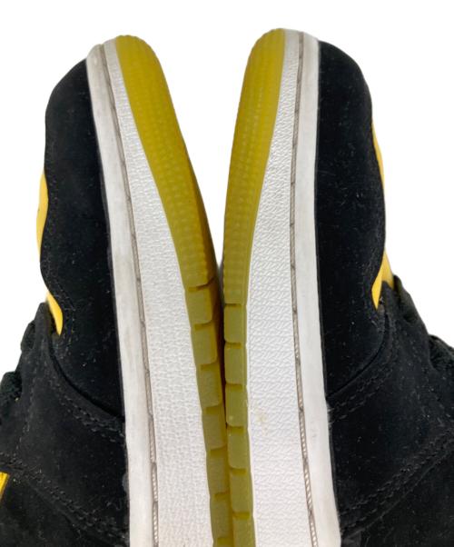 NIKE（ナイキ）NIKE (ナイキ) AIR JORDAN 1 MID SE NEW LOVE ミッドカットスニーカー BLACK/VARSITY MAIZE-WHITE サイズ:27.5cmの古着・服飾アイテム