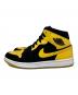 NIKE (ナイキ) AIR JORDAN 1 MID SE NEW LOVE ミッドカットスニーカー BLACK/VARSITY MAIZE-WHITE サイズ:27.5cm：9000円