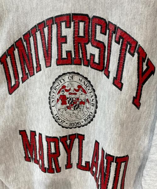 Champion REVERSE WEAVE（チャンピオン リバース ウィーブ）Champion REVERSE WEAVE (チャンピオン リバース ウィーブ) UNIVERSITY MARYLAND リバースウィーブスウェット グレー サイズ: Mの古着・服飾アイテム