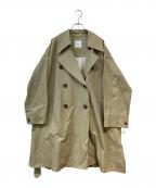 Spick and Spanスピック＆スパン）の古着「Co/R ワイドトレンチコート」｜ベージュ