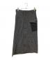 Y's（ワイズ）の古着「WOOL HERRINGBONE BACK YOKE SKIRT」｜グレー