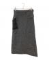 Y's (ワイズ) WOOL HERRINGBONE BACK YOKE SKIRT グレー サイズ:1：18000円