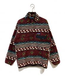 Patagonia（パタゴニア）の古着「ネイティブ柄 Synchilla Snap-T」｜レッド