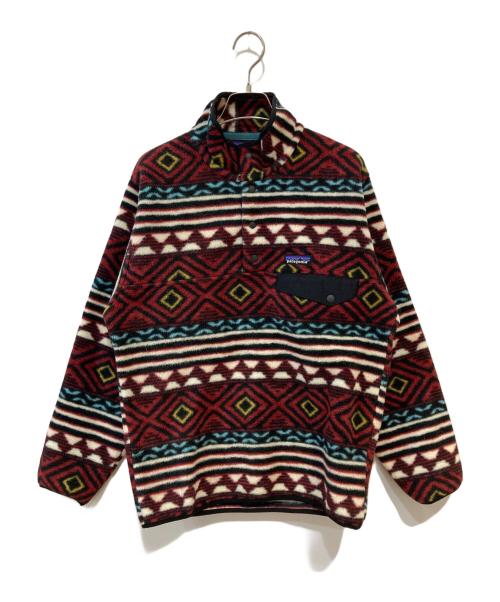 Patagonia（パタゴニア）Patagonia (パタゴニア) ネイティブ柄 Synchilla Snap-T レッド サイズ:XSの古着・服飾アイテム