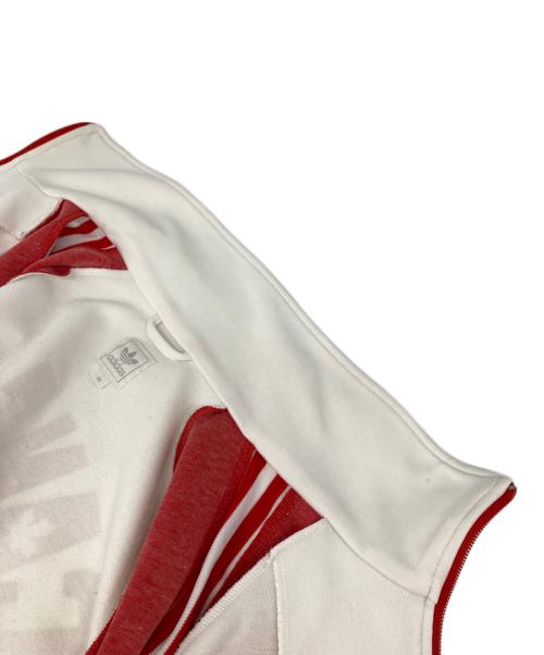 adidas（アディダス）adidas (アディダス) トラックジャケット レッド×ホワイト サイズ:40の古着・服飾アイテム