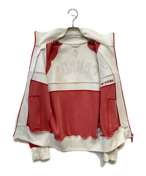 adidas（アディダス）adidas (アディダス) トラックジャケット レッド×ホワイト サイズ:40の古着・服飾アイテム