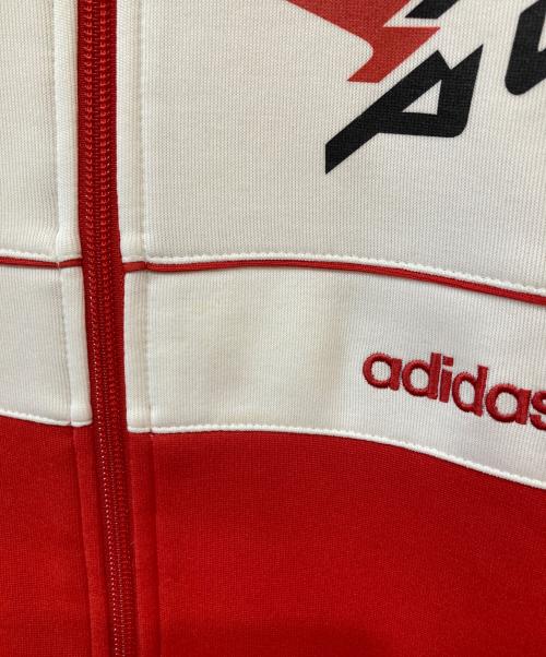 adidas（アディダス）adidas (アディダス) トラックジャケット レッド×ホワイト サイズ:40の古着・服飾アイテム