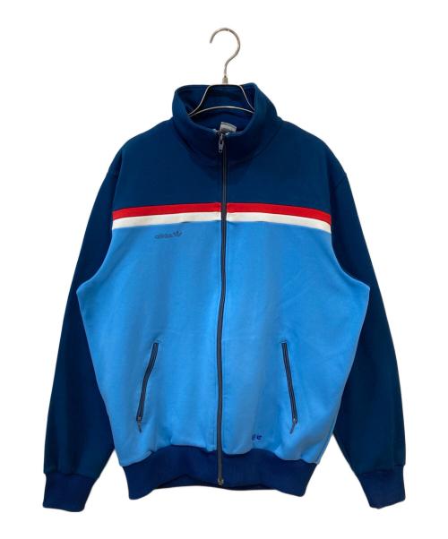 adidas（アディダス）adidas (アディダス) 70s ヴィンテージトラックジャケット ブルー×ネイビー サイズ:Oの古着・服飾アイテム