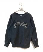 Champion REVERSE WEAVE×stussyチャンピオン リバース ウィーブ×ステューシー）の古着「ロゴスウェット」｜ブラック