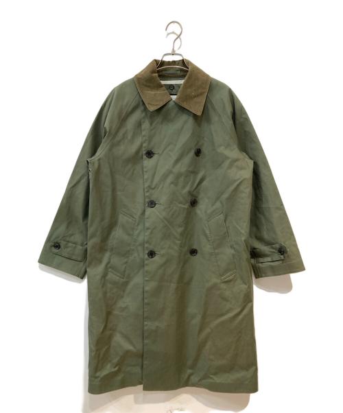Traditional Weatherwear（トラディショナルウェザーウェア）Traditional Weatherwear (トラディショナルウェザーウェア) EARLHAM DOUBLE WITH LINER コート オリーブ サイズ:36の古着・服飾アイテム
