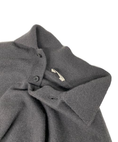 cash & barba（キャッシュアンドバルバ）cash & barba (キャッシュアンドバルバ) Mongolian Cashmere Elbow Patch POLO グレー サイズ:1の古着・服飾アイテム