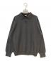 cash & barba（キャッシュアンドバルバ）の古着「Mongolian Cashmere Elbow Patch POLO」｜グレー