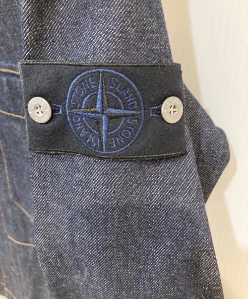 STONE ISLAND（ストーンアイランド）STONE ISLAND (ストーンアイランド) ワッペンパッチ付 デニムジャケット インディゴネイビー サイズ:Mの古着・服飾アイテム