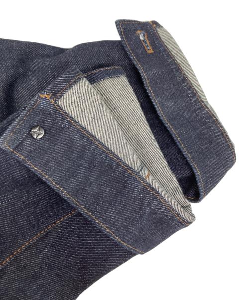 STONE ISLAND（ストーンアイランド）STONE ISLAND (ストーンアイランド) ワッペンパッチ付 デニムジャケット インディゴネイビー サイズ:Mの古着・服飾アイテム