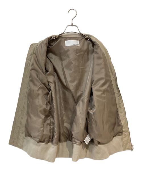 Whim Gazette（ウィムガゼット）Whim Gazette (ウィムガゼット) ナイロンツイルMA-1 ベージュ サイズ:Freeの古着・服飾アイテム