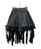 PAMEO POSEパメオポーズ）の古着「Poly Skirt」｜ブラック
