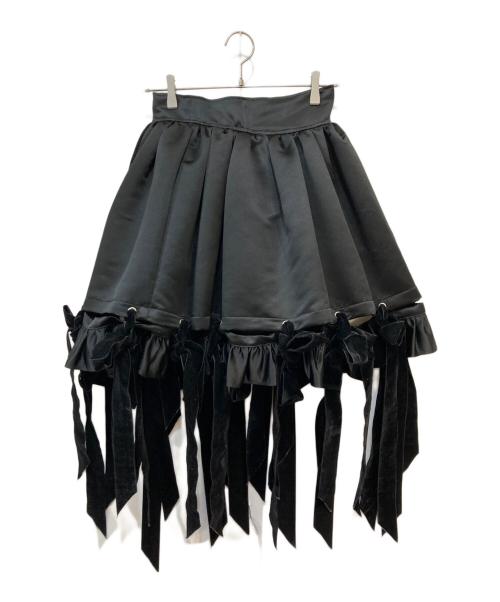 PAMEO POSE（パメオポーズ）PAMEO POSE (パメオポーズ) Poly Skirt ブラック サイズ:Mの古着・服飾アイテム