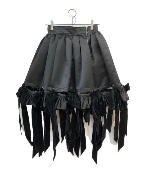 PAMEO POSE（パメオポーズ）PAMEO POSE (パメオポーズ) Poly Skirt ブラック サイズ:Mの古着・服飾アイテム