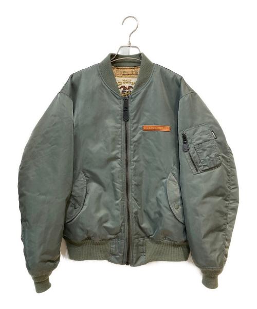 AVIREX（アヴィレックス）AVIREX (アヴィレックス) 50th Anniversary MA-1 SIGNATURE BIG LOGO MA-1 ジャケット オリーブ サイズ:Lの古着・服飾アイテム