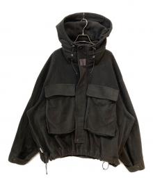 Stripes For Creative（ストライプ フォー クリエイティブ）の古着「FLEECE HOODIE JACKET」｜ブラック