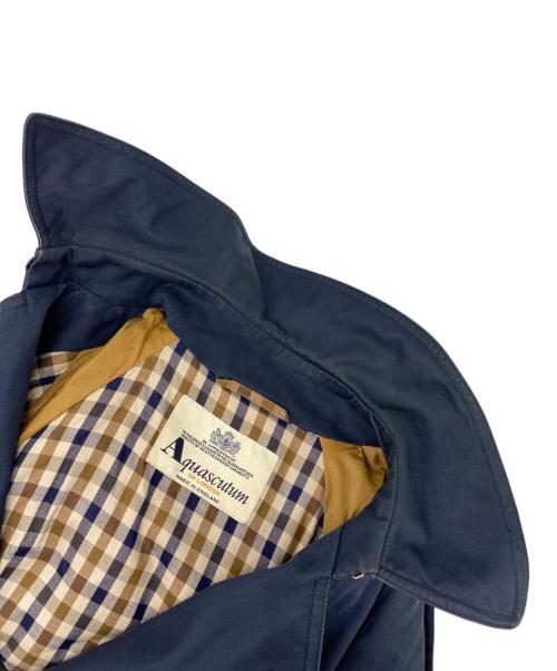 Aquascutum（アクアスキュータム）Aquascutum　 (アクアスキュータム) トレンチコート ネイビー サイズ:6Fの古着・服飾アイテム
