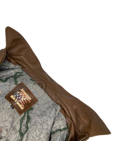 American hide&Leather（アメリカン・ハイド・アンド・レザー）American hide&Leather (アメリカン・ハイド・アンド・レザー) レザージャケット ブラウン サイズ: XLの古着・服飾アイテム