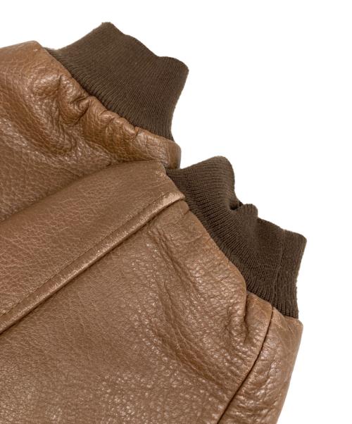 American hide&Leather（アメリカン・ハイド・アンド・レザー）American hide&Leather (アメリカン・ハイド・アンド・レザー) レザージャケット ブラウン サイズ: XLの古着・服飾アイテム