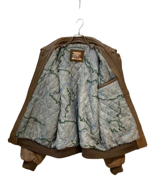 American hide&Leather（アメリカン・ハイド・アンド・レザー）American hide&Leather (アメリカン・ハイド・アンド・レザー) レザージャケット ブラウン サイズ: XLの古着・服飾アイテム