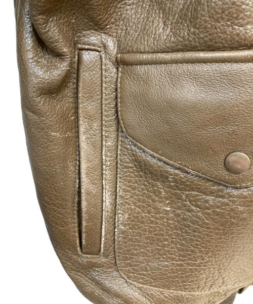 American hide&Leather（アメリカン・ハイド・アンド・レザー）American hide&Leather (アメリカン・ハイド・アンド・レザー) レザージャケット ブラウン サイズ: XLの古着・服飾アイテム