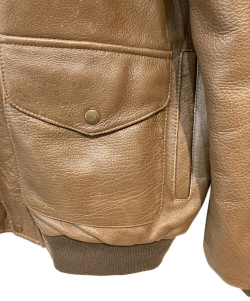 American hide&Leather（アメリカン・ハイド・アンド・レザー）American hide&Leather (アメリカン・ハイド・アンド・レザー) レザージャケット ブラウン サイズ: XLの古着・服飾アイテム