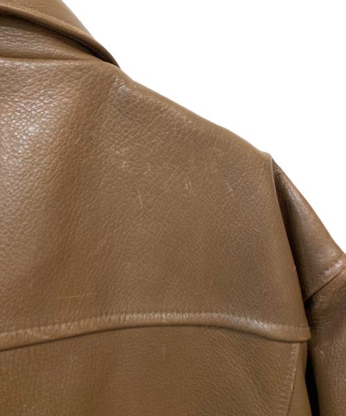 American hide&Leather（アメリカン・ハイド・アンド・レザー）American hide&Leather (アメリカン・ハイド・アンド・レザー) レザージャケット ブラウン サイズ: XLの古着・服飾アイテム