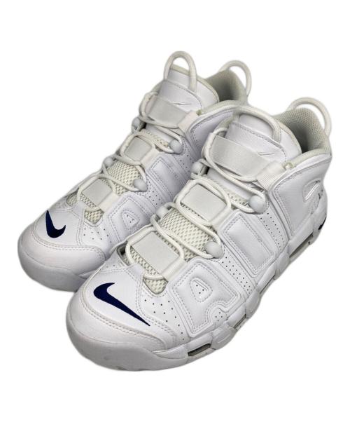 NIKE（ナイキ）NIKE (ナイキ) AIR MORE UPTEMPO 96 ハイカットスニーカー WHITE/MIDNIGHT NAVY- サイズ: 27cmの古着・服飾アイテム