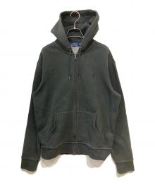 POLO RALPH LAUREN（ポロ・ラルフローレン）の古着「スモールポニー ジップパーカー」｜ブラック