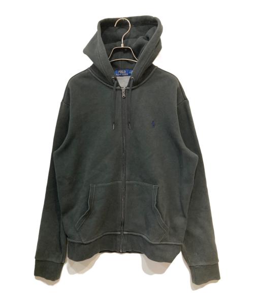 POLO RALPH LAUREN（ポロ・ラルフローレン）POLO RALPH LAUREN (ポロ・ラルフローレン) スモールポニー ジップパーカー ブラック サイズ:Mの古着・服飾アイテム