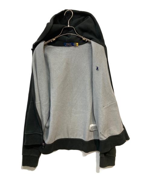 POLO RALPH LAUREN（ポロ・ラルフローレン）POLO RALPH LAUREN (ポロ・ラルフローレン) スモールポニー ジップパーカー ブラック サイズ:Mの古着・服飾アイテム