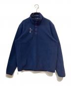 RLX RALPH LAURENアールエルエックスラルフローレン）の古着「スナップボタン フリースプルオーバー」｜ネイビー