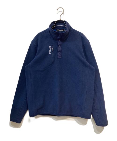 RLX RALPH LAUREN（アールエルエックスラルフローレン）RLX RALPH LAUREN (アールエルエックスラルフローレン) スナップボタン フリースプルオーバー ネイビー サイズ:Lの古着・服飾アイテム