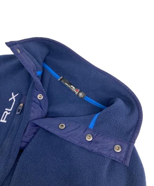 RLX RALPH LAUREN（アールエルエックスラルフローレン）RLX RALPH LAUREN (アールエルエックスラルフローレン) スナップボタン フリースプルオーバー ネイビー サイズ:Lの古着・服飾アイテム