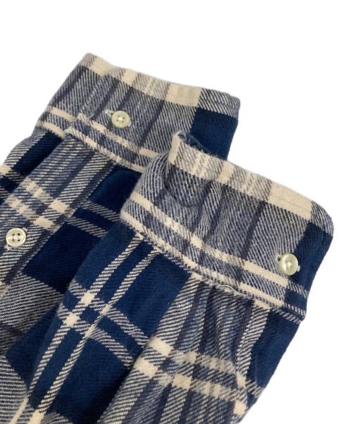 POLO RALPH LAUREN（ポロ・ラルフローレン）POLO RALPH LAUREN (ポロ・ラルフローレン) スモールポニー チェックネルシャツ ベージュ×ネイビー サイズ:Lの古着・服飾アイテム