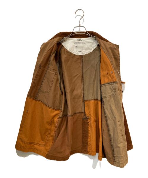 TOBILA（トビラ）TOBILA (トビラ) ミックス コーデュロイ パッチワーク カバーオール ブラウン サイズ:M 未使用品の古着・服飾アイテム