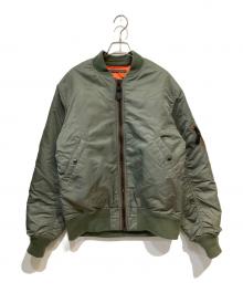 HOUSTON（ヒューストン）の古着「MA-1 FLIGHT JACKET」｜オリーブ