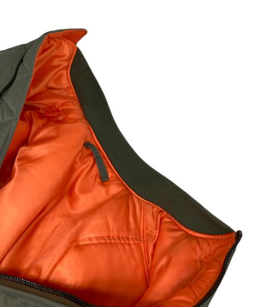 HOUSTON（ヒューストン）HOUSTON (ヒューストン) MA-1 FLIGHT JACKET オリーブ サイズ: Lの古着・服飾アイテム